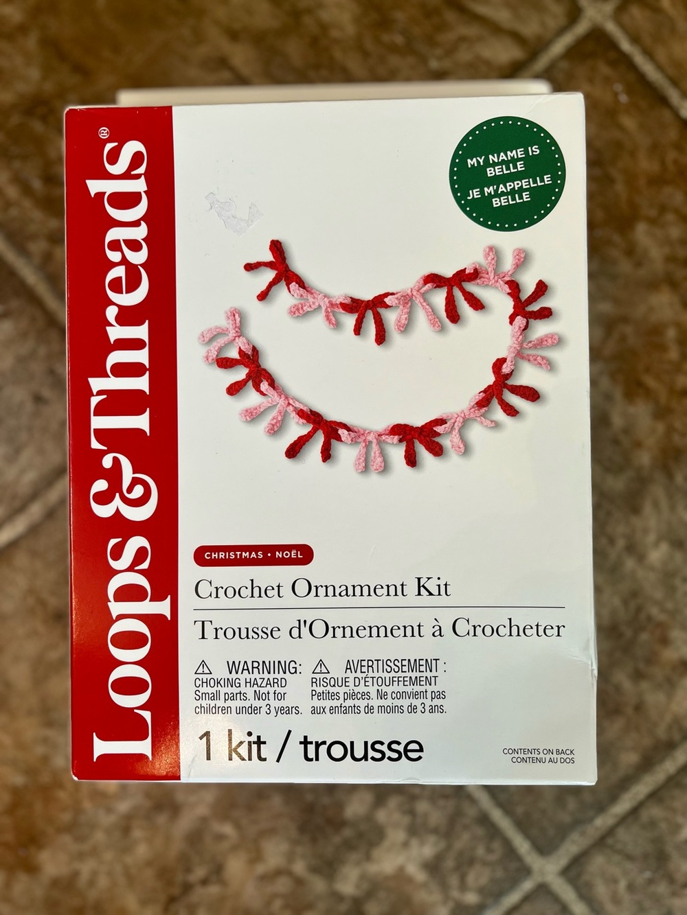 Loops & Threads Belle Bow Garland Crochet Ornament Kit NIB